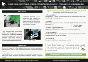 Folleto Play Music School